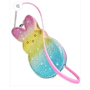 Betsey Johnson × Peeps®
Kitsch Rhinestone Bunny Crossbody Bag Rainbow-NWT